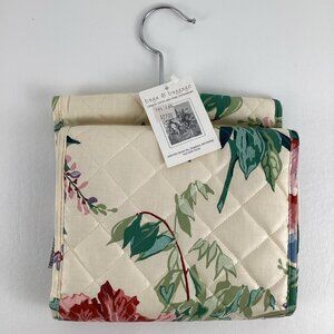 Bags & Baggage Hanging Toiletry Bag Floral Print Folding Travel USA Quilted TAGS